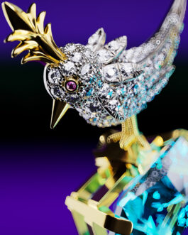 Artwork of the Tiffany Jean Schlumberger Bird on the Rock by the Yard by Jens Mennicke